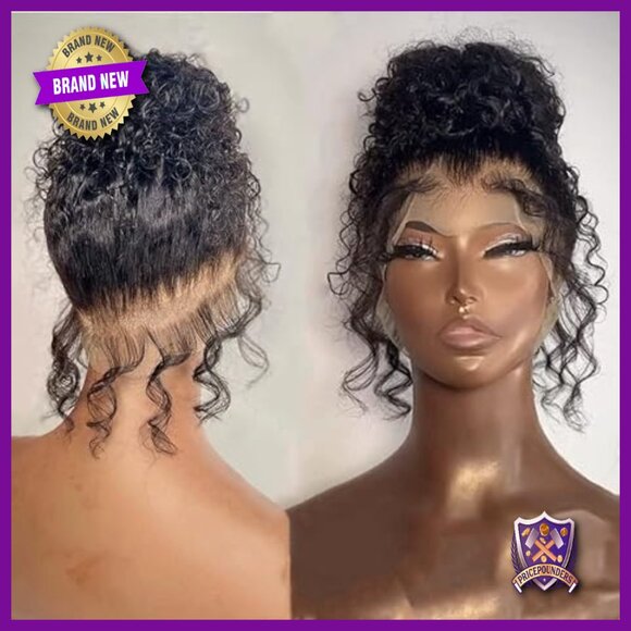 250% Density Deep Wave 360 Lace Front Wig Human Hair 24 Inch main image 5